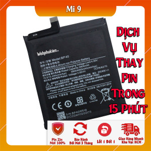 Pin Webphukien cho Xiaomi Mi 9 Việt Nam - BM3L 3300mAh Pin Webphukien cho Xiaomi Mi 9 Việt Nam - BM3L 3300mAh